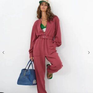 For Love And Lemons | Pink Cinched Jumpsuit | NWT